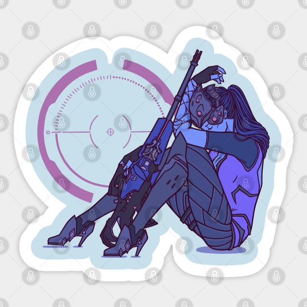 Widowmaker Sticker by Jennwhale